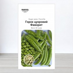 Насіння гороху цукрового Фаворит, 30г, Marvel